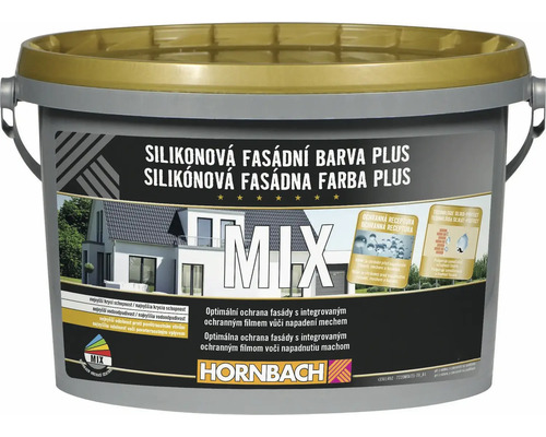 Silikónová fasádna farba Plus HORNBACH MIX matná, odtieň na namiešanie Silikónová fasádna farba vo vedre od spoločnosti Hornbach