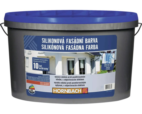 Silikónová fasádna farba Hornbach biela 15 l Vedro so silikónovou fasádnou farbou