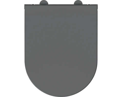 Sivé záchodové sedadlo zhora