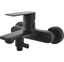 Matná čierna vaňová batéria s prípojkou na sprchu