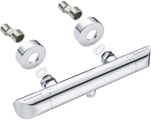 Sprchová batéria Avital s prípojkami a ružicami
