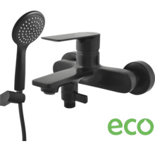 Čierna vaňová batéria s hadicou a ručnou sprchou