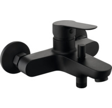 Čierna vaňová batéria s jednou pákou.