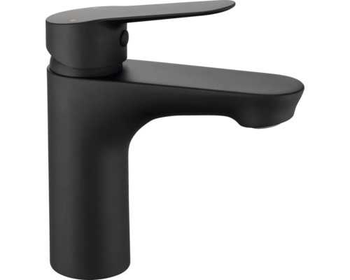 Čierna umývadlová batéria s jednou pákou