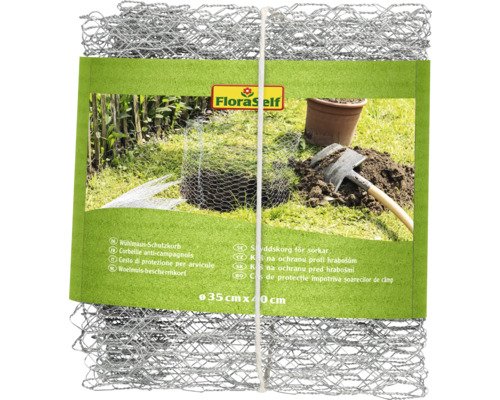 Kôš na ochranu proti hrabošom z drôteného pletiva, 35 x 40 centimetrov