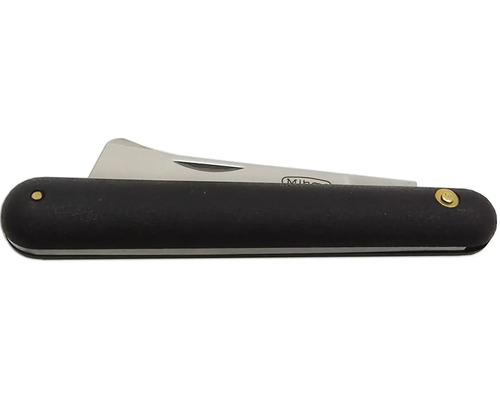 Záhradnícky nôž s čiernou rukoväťou a čepeľou