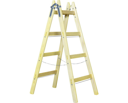 Štafle drevené 4 priečky 136,5 cm Drevený rebrík