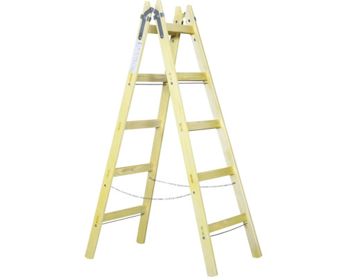 Štafle drevené 5 priečok 166,5 cm Drevený rebrík s niekoľkými stupňami