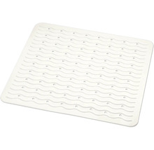 Štvorcová podložka do vane s vlnitým dizajnom a prísavkami