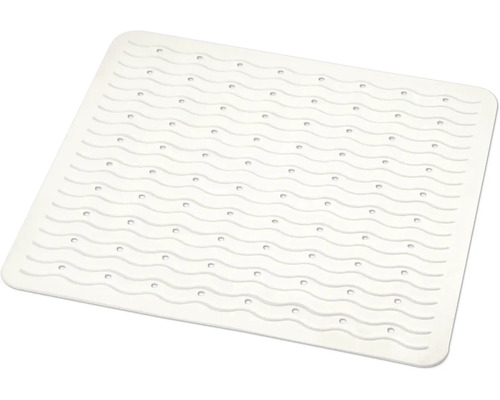 Štvorcová podložka do vane s vlnitým dizajnom a prísavkami