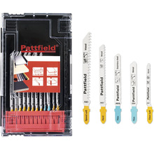 Sada pílových listov Pattfield pre drevo, nehrdzavejúcu oceľ a kov v úložnom kufríku