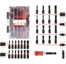 Logo Pattfield Súprava bitov s rôznymi skrutkovacími bitmi a držiakom bitov