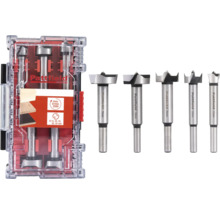 Sada Forstnerových vrtákov Pattfield s rôznymi veľkosťami v úložnom boxe