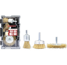 Sada drôtených kief Pattfield pre vŕtačky, štyri rôzne kefy