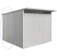 Kovový záhradný domček s dvomi dverami