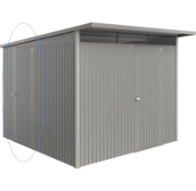 Kovový záhradný domček s dvojkrídlovými dverami