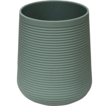 Okrúhly kvetináč s vodorovne rebrovaným povrchom