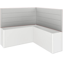 Rohové obloženie vane s nástennými panelmi