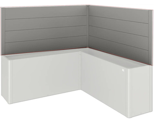 Rohová vaňa so sivým obkladom stien