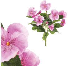 Umelý ker s ružovými kvetmi a zelenými listami