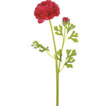 Umelá rastlina Ranunculus s kvetmi a listami