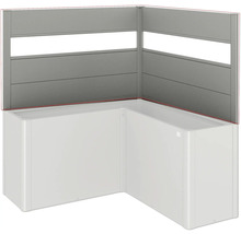 Rohová vaňa s obkladom a stenovými panelmi