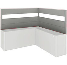 Rohová vaňa s panelom a obkladom