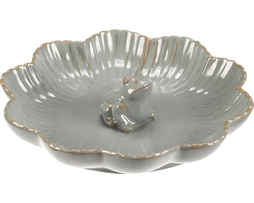 Dekoratívna miska s keramickou figúrkou žaby