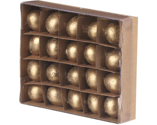 Balenie šestnástich zlatých veľkonočných vajíčok