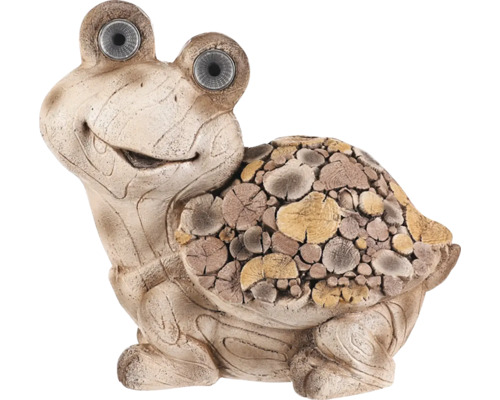 Dekoratívna korytnačka so solárnymi očami do záhrady