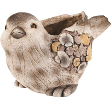 Kvetináč vták z keramiky