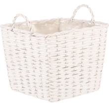 Štvorcový prútený košík na kvety s rúčkami