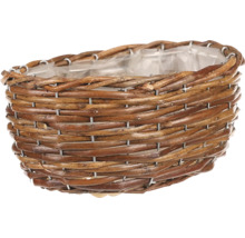 Pletený kvetináč s plastovou vložkou