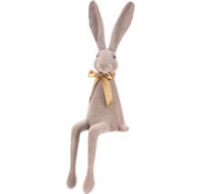 Dekoratívna figúrka zajaca so stuhou na postavenie