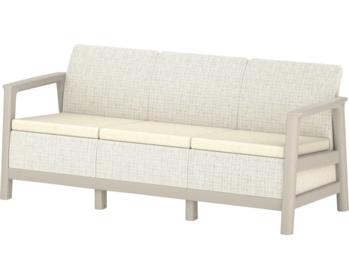 Záhradná sedacia súprava Trojsedadlová pohovka s vankúšmi