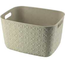 Úložný kôš s geometrickým vzorom a držadlami