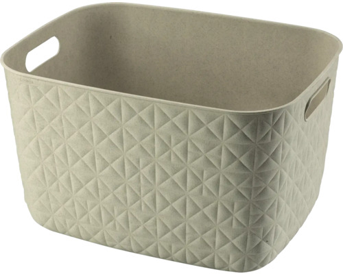 Úložný kôš s geometrickým vzorom a držadlami