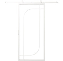 Posuvné dvere s rámom a lineárnym dizajnom