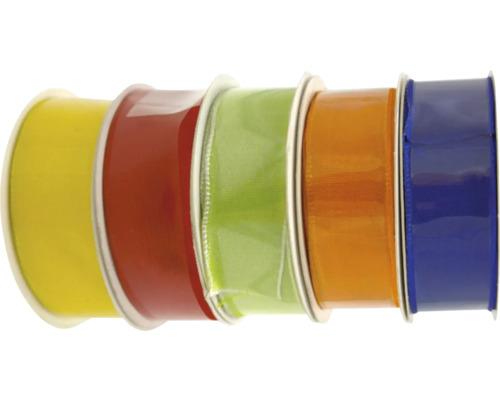 Viacfarebná stuha na cievkach