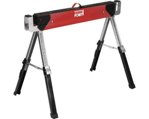 Logo Cargo Point na výškovo nastaviteľnej kovovej podložke na rezanie