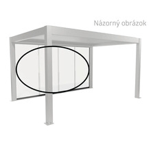 Pergola s presklenými posuvnými stenami