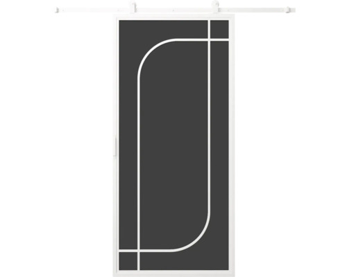 Posuvné dvere s grafickým vzorom pre interiérové úpravy