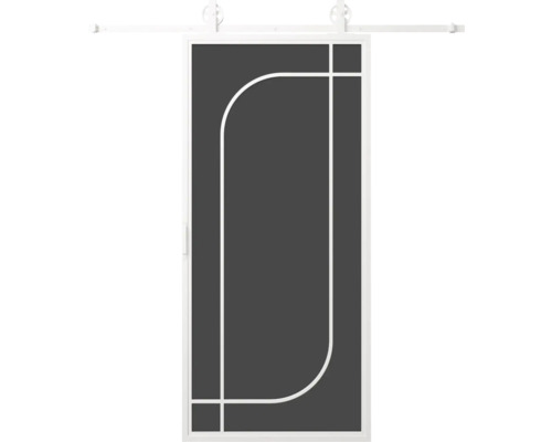 Posuvné dvere s geometrickým vzorom do interiéru