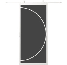 Posuvné dvere s kruhovým dekorom