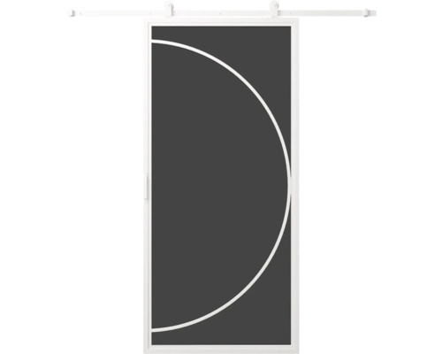 Posuvné dvere s kruhovým dekorom