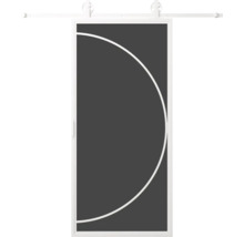 Posuvné dvere s kruhovým dizajnom