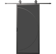 Posuvné dvere s polkruhovým dizajnom a sadou kovania