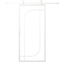 Posuvné dvere s geometrickým dizajnom