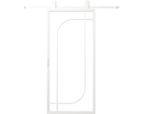 Posuvné dvere s moderným, priamočiarym dizajnom a kovaním