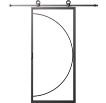 Posuvné dvere s polkruhovým dizajnom